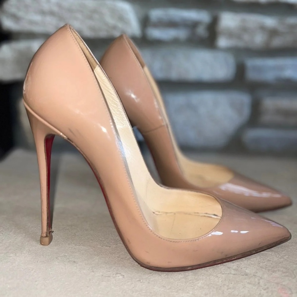 Christian Louboutin So Kate Nude Heels
